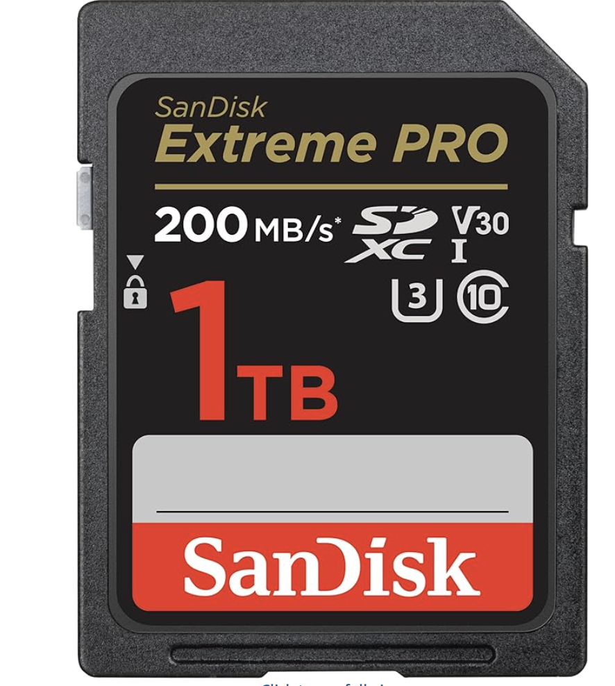 SanDisk 1TB Extreme PRO SD Card